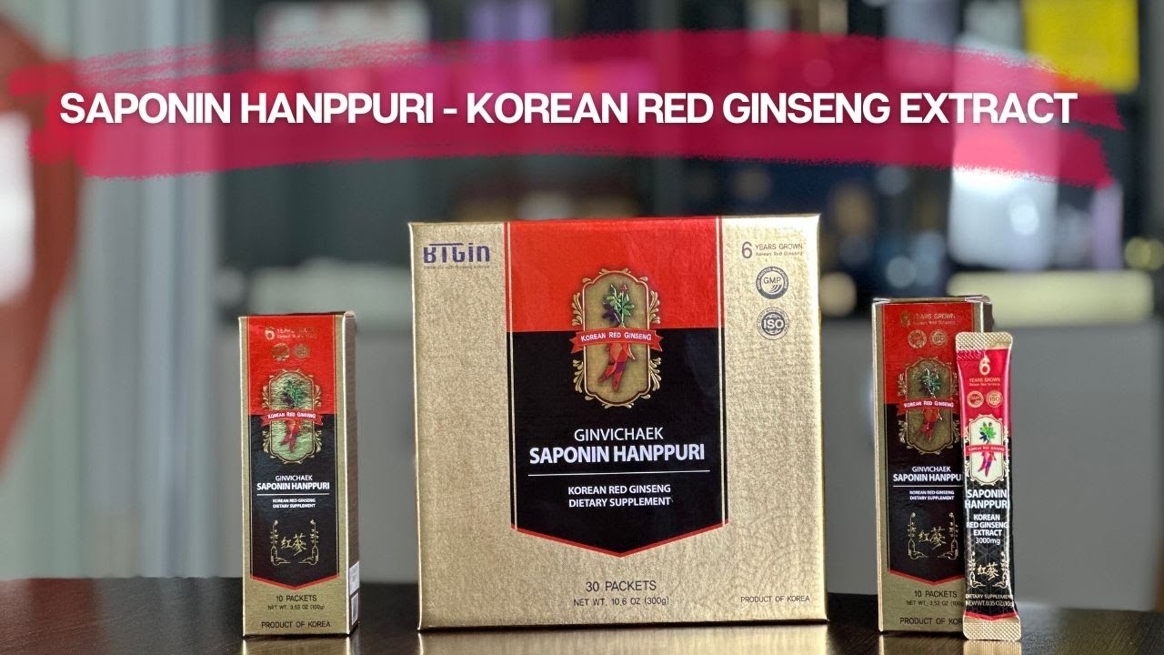 Experience the Health Benefits of Saponin Hanppuri Korean Red Ginseng Extract