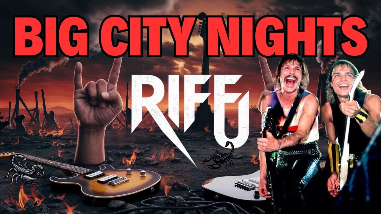Big City Nights Scorpions Guitar Riff w/TABS | RIFF U