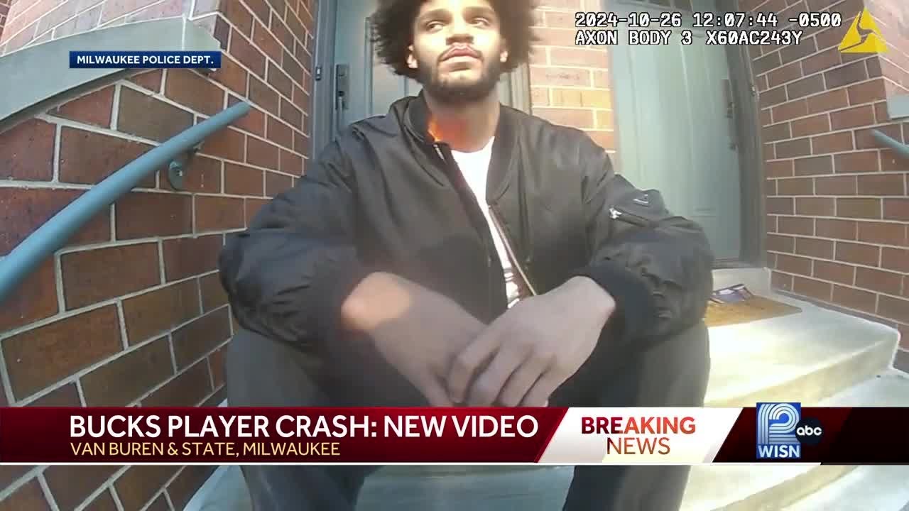 Bucks' Andre Jackson Jr.'s crash video released by Milwaukee police
