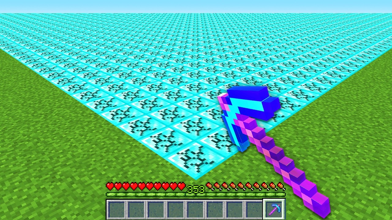 Minecraft, But Mining Gets Larger...
