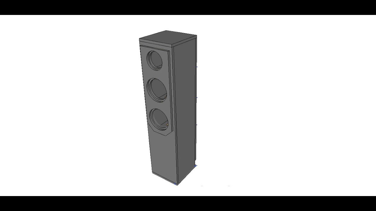 PROJETO DE CAIXA TORRE (TOWER) COM ALTO FALANTES DE 6
