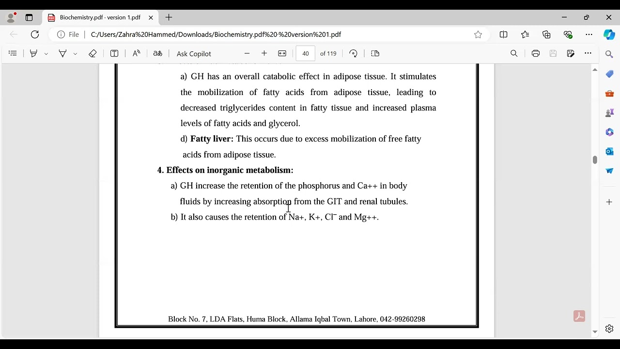 Biochemistry lecture Growth hormone and oxytocin hormone