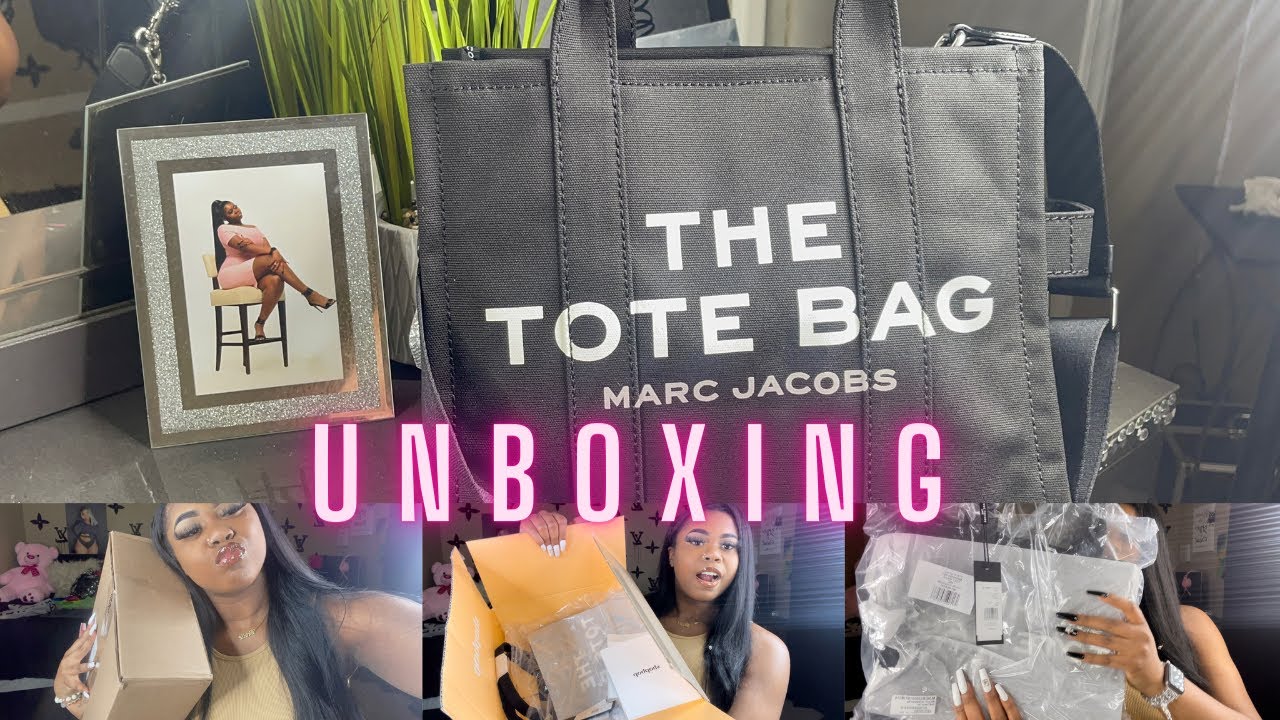 Marc Jacobs The TOTE bag UNBOXING + Packing💗