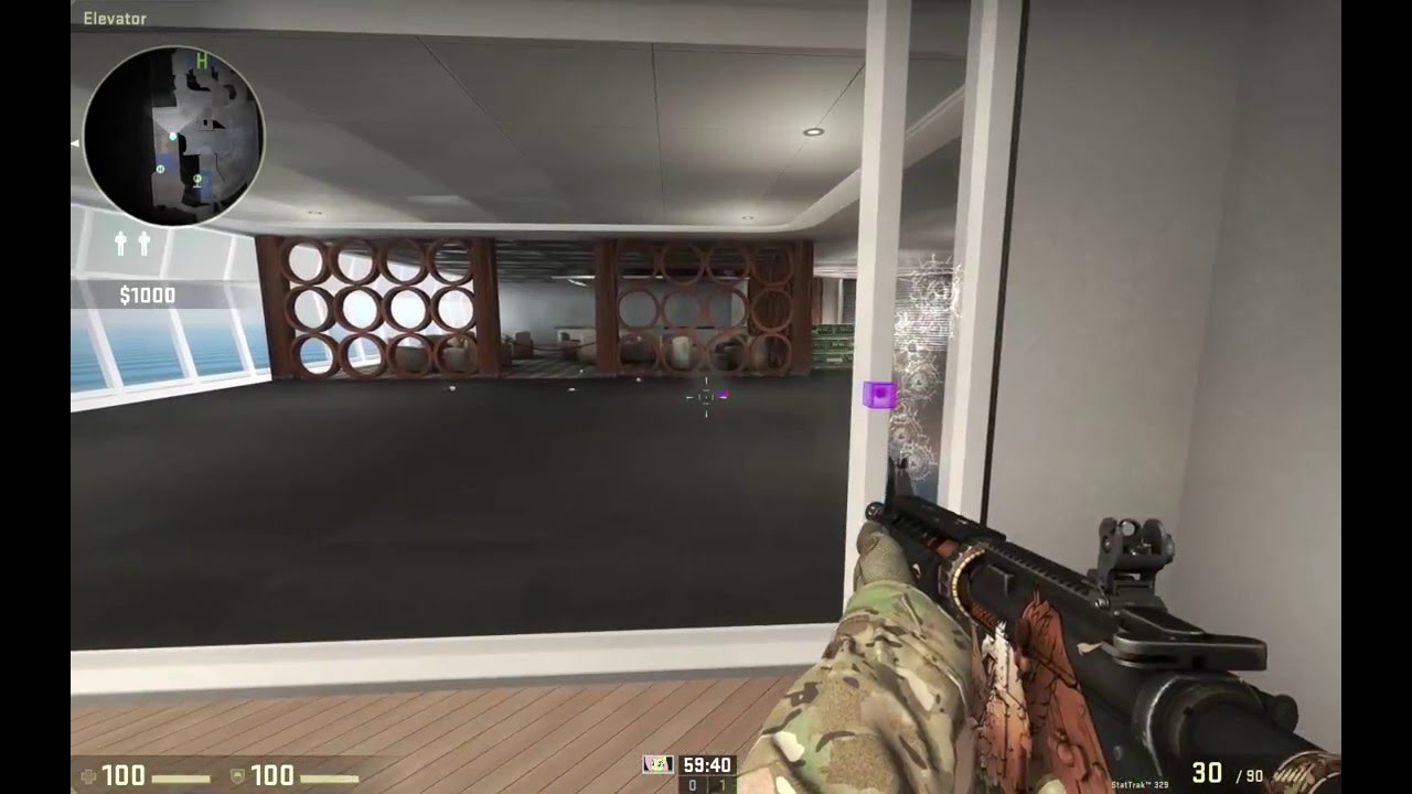One way bulletproof glass on Cruise