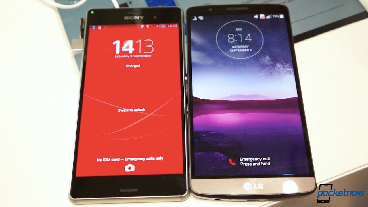 Sony Xperia Z3 vs LG G3: Show Floor Comparison | Pocketnow