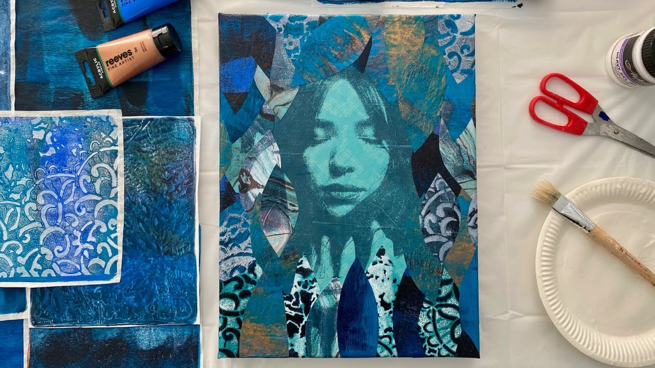 How To Use Your Image Transfer For A Collage Painting