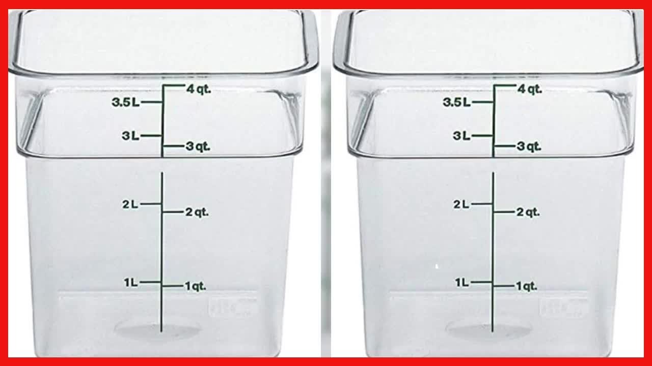 Maximize Your Kitchen Storage with the Durable 4 Quart CamSquare Container