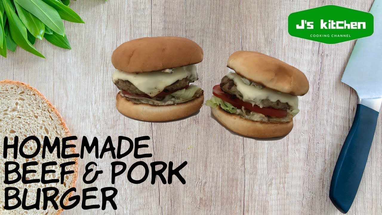 How to make Homemade Beef Burger - J's KITCHEN