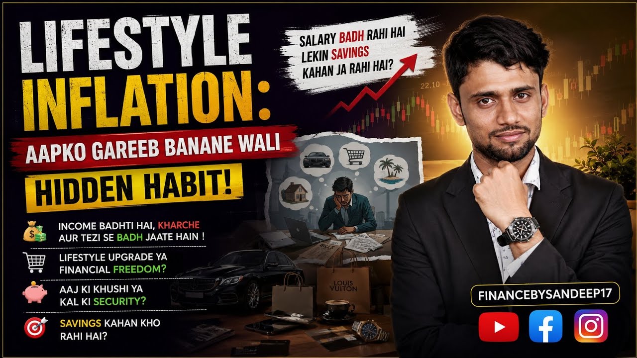 Lifestyle Inflation Explained | Salary Badh Rahi Hai Phir💸#LifestyleInflation #PersonalFinanceHindi