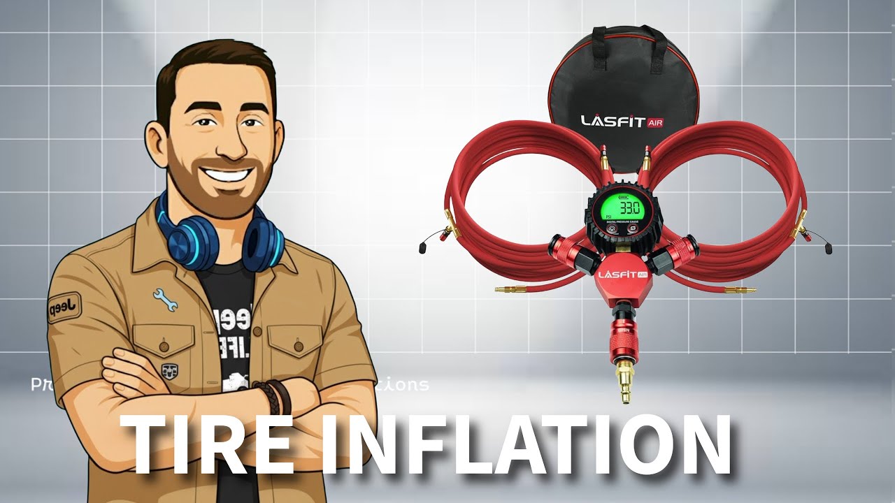 Система накачки и спуска воздуха LASFIT H4 на 4 шины — быстроразъемные запирающиеся пневматически...