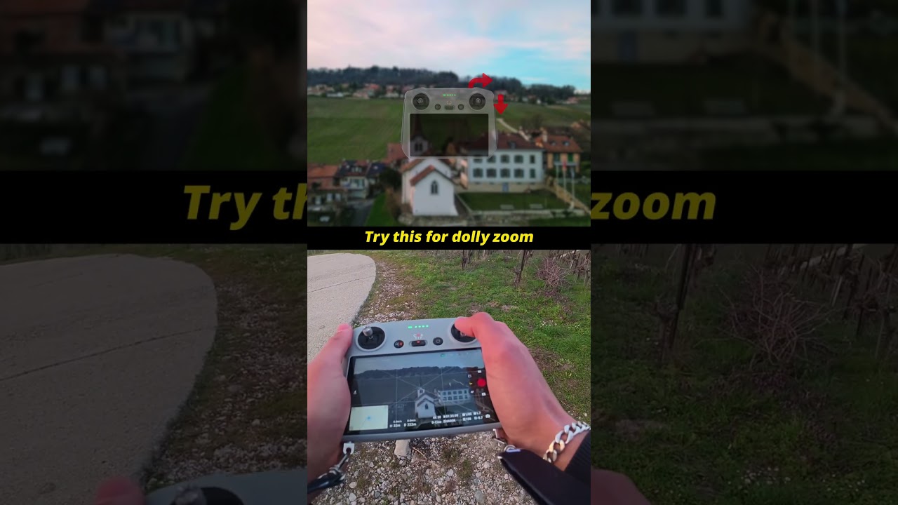 Want something different? Try this dolly zoom trick!🎬DJI Mini 3 Pro