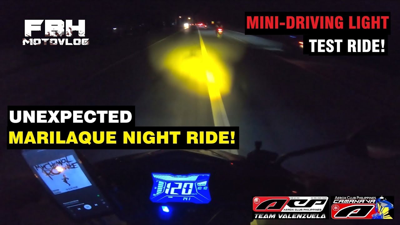 UNEXPECTED MARILAQUE NIGHT RIDE | AEROX 183cc | MINI-DRIVING LIGHT TEST