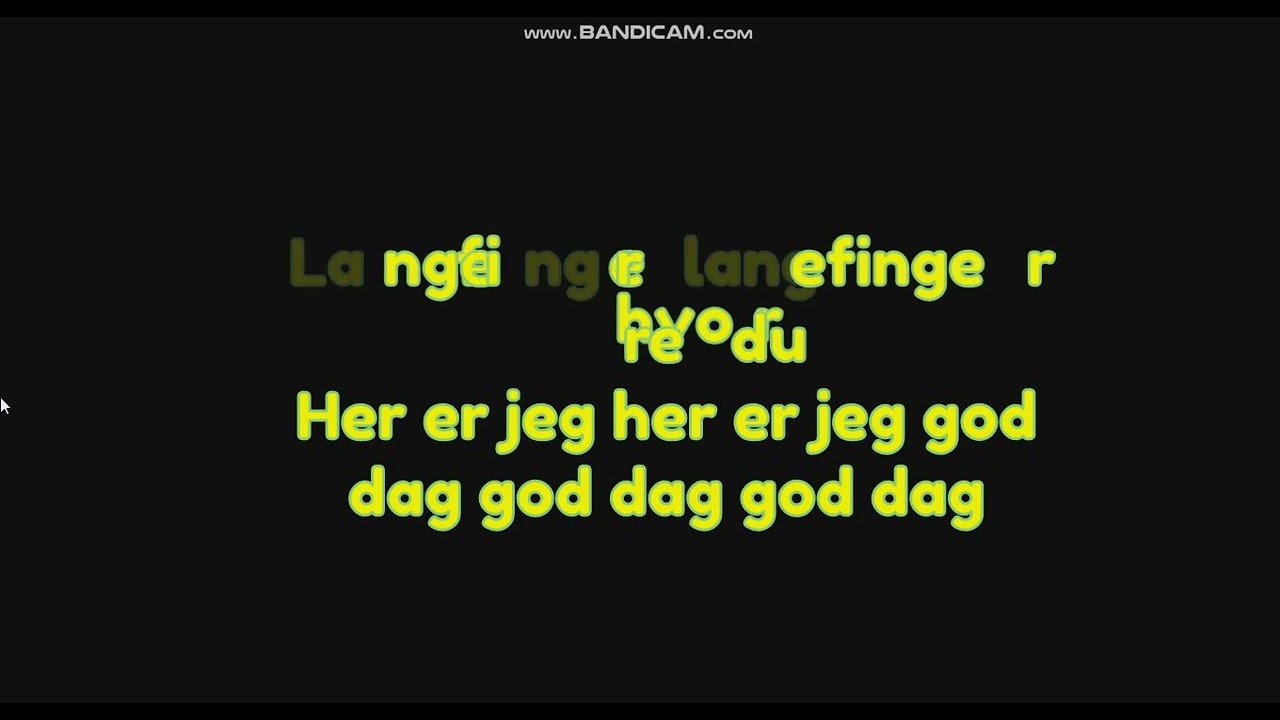 Finger Family in Norsk