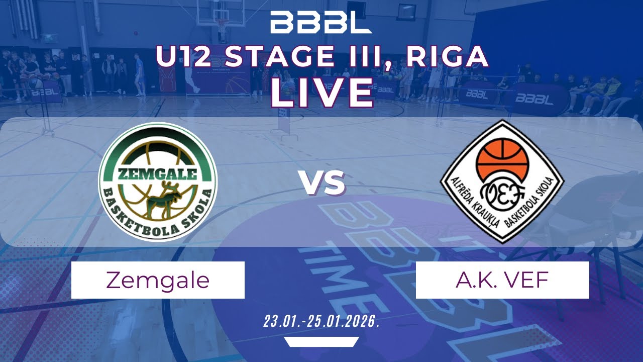 BS Zemgale 2014 vs A.Kraukla VEF 2014 | BBBL U12 | Stage III