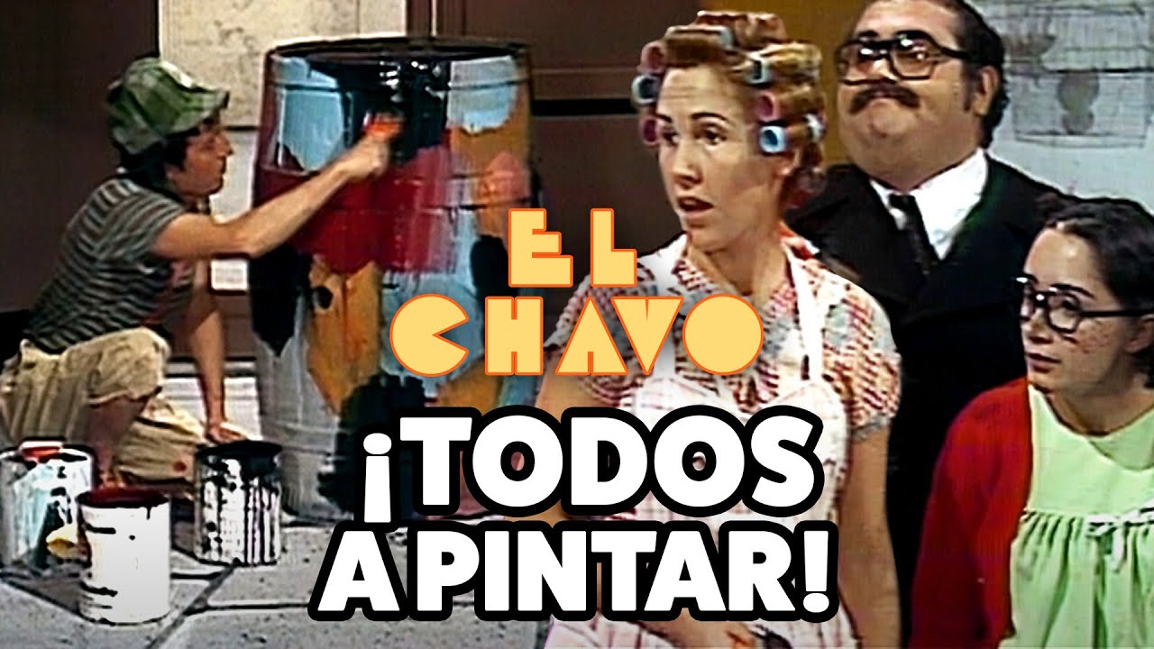 Don Ramón organiza a los vecinos para pintar la vecindad | El Chavo del 8