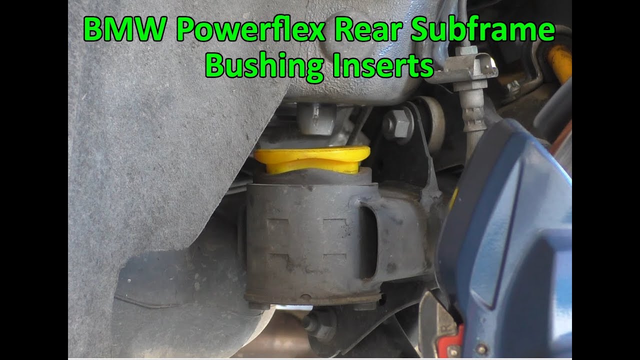 BMW F2x F3x Powerflex Subframe Bushing Inserts, Not Recommended