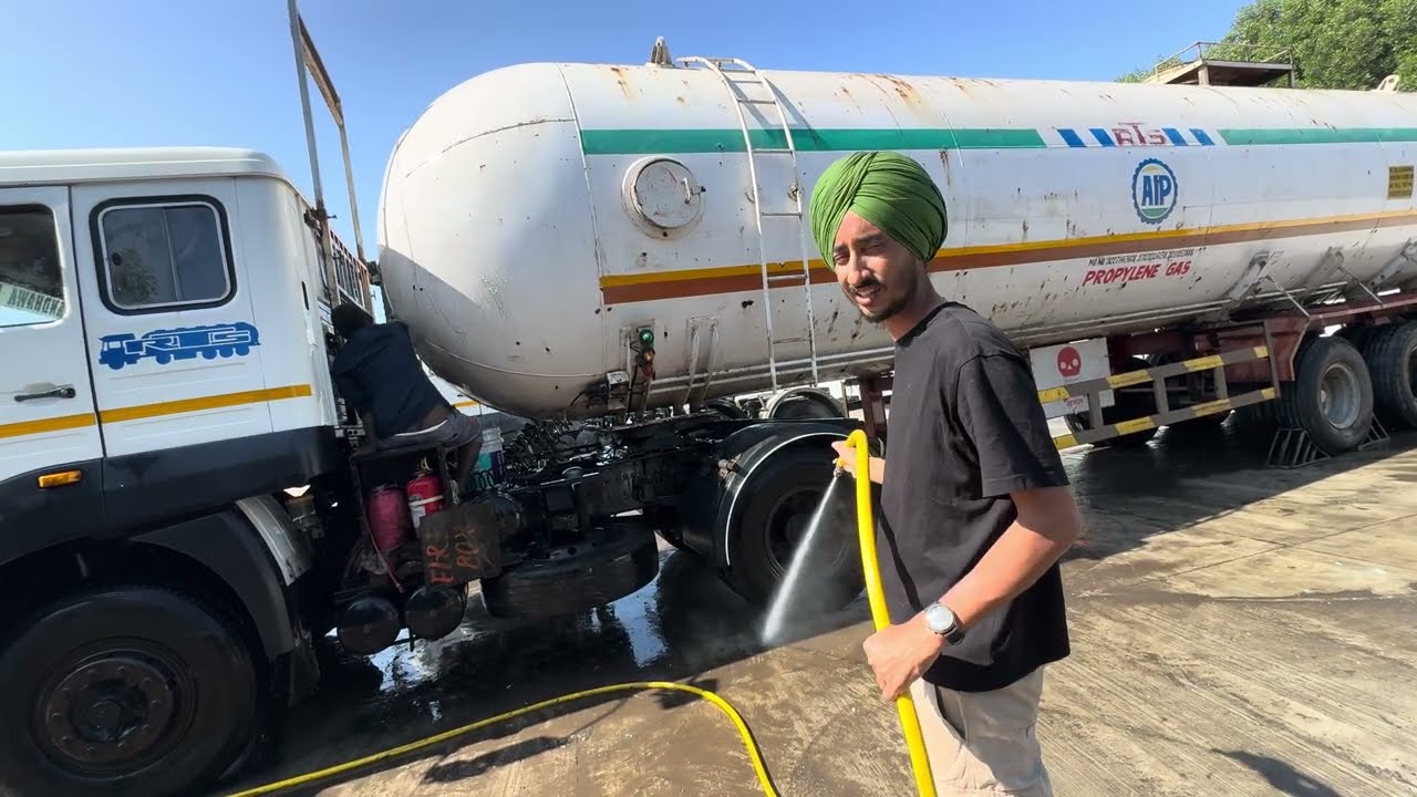 Gas tanker Mein tyre dabane ki problem Mein Bush change kaise Karne padte hain