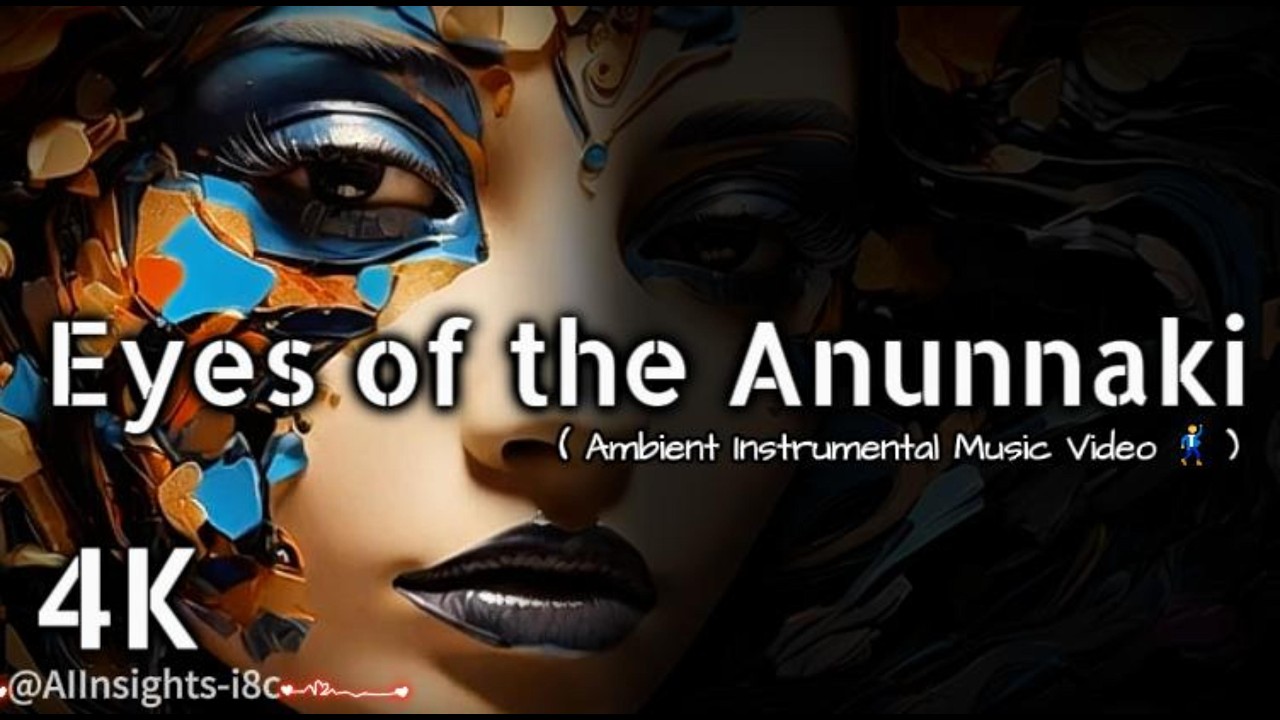 🎧📀Eyes of the Anunnaki🧘‍♀️Surreal Cyberpunk Art Visualizer | 4K Ambient Music | Digital Painting🌠🎺