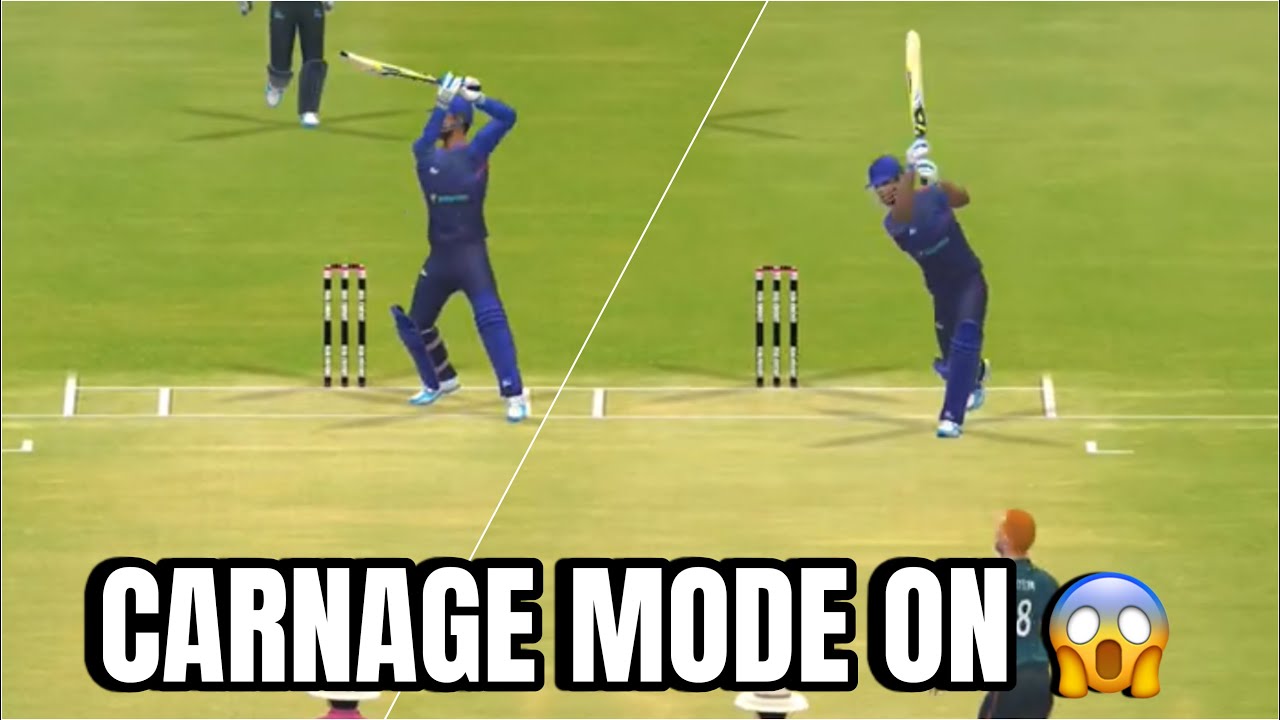 Absolute batting carnage in Real Cricket  😱