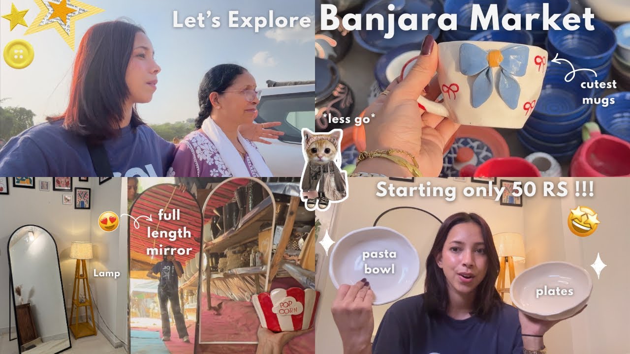 Banjara Market with My Mom ❤️ Crockery, Furniture, Decor & more