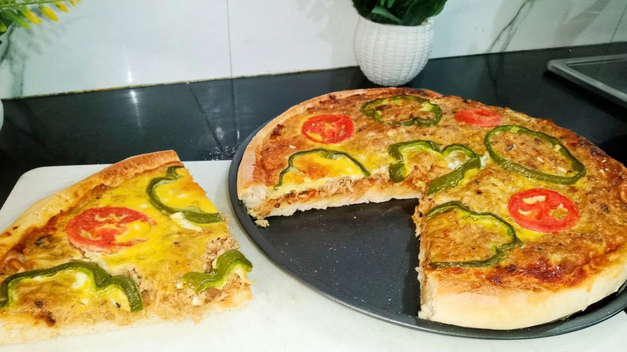 bakery style pizza || no cheese pizza recipe