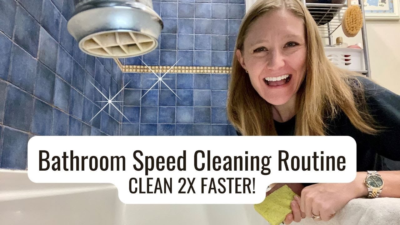 Speed Clean My Bathroom with Me! Hacks to Help you Clean EVERYTHING