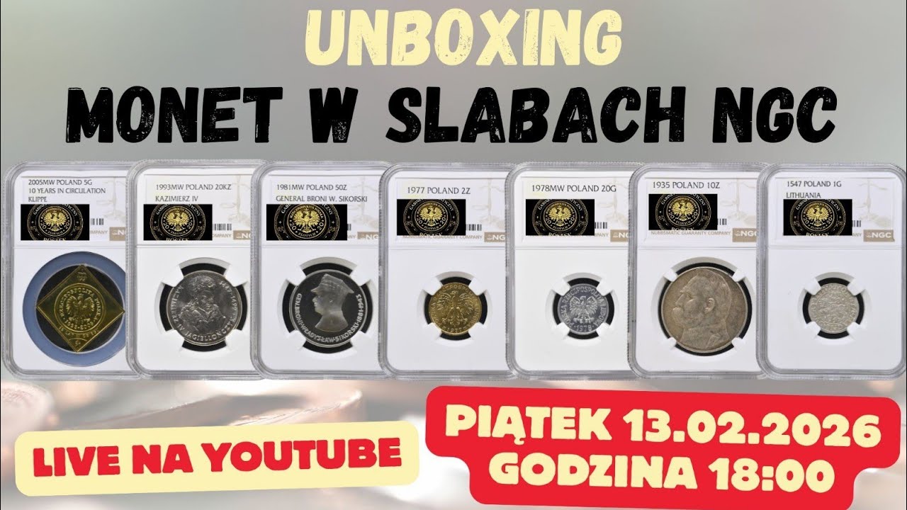 UNBOXING  monet w gradingu NGC