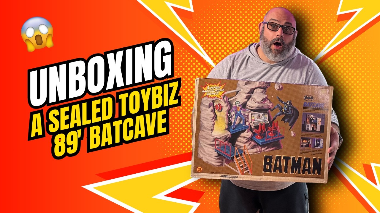 THE BATCAVE EVERY 80's KID WANTED! Unboxing ToyBiz 89 Batman Batcave