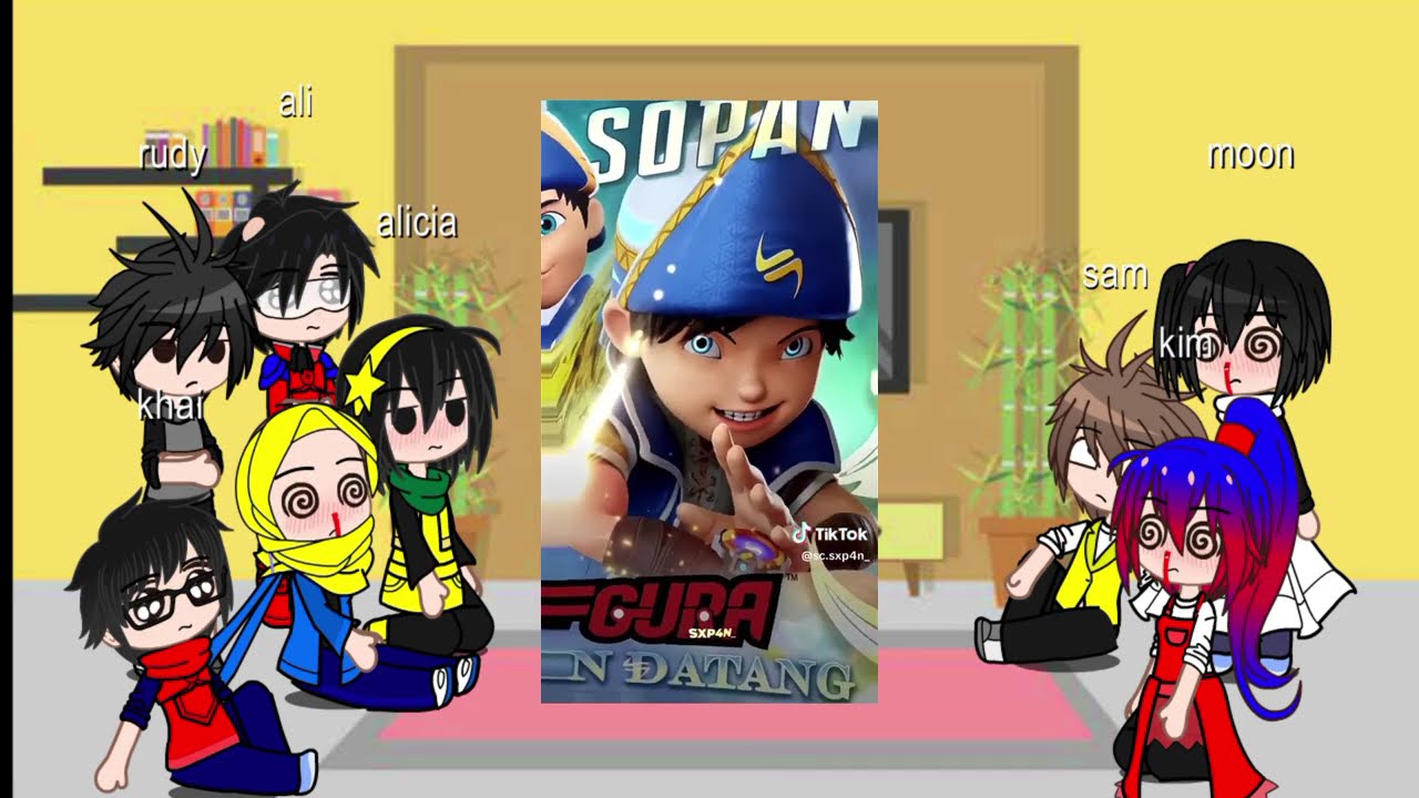 Ejen Ali react boboiboy (part 1) | ((🇺🇸🇲🇨)) {raden aksara} (gacha club) (video react) 