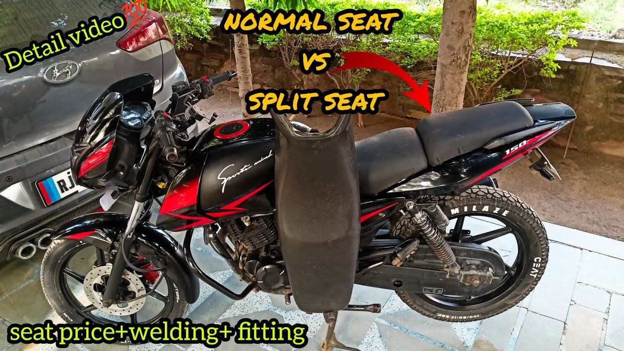 How to install split seat in pulsar/normal pulsar me split seat kese lagaye