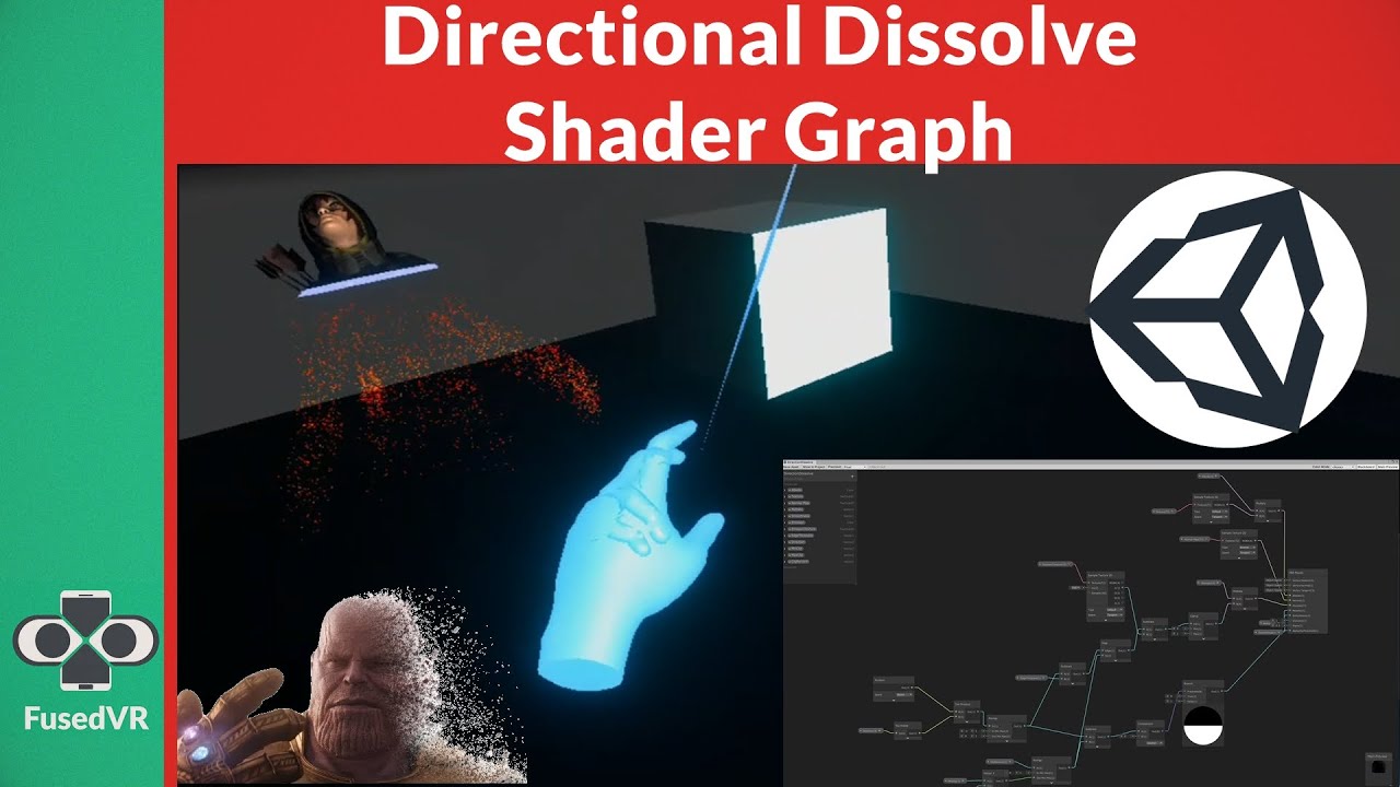 Unity Directional Dissolve Shader Graph Tutorial for Oculus Quest!