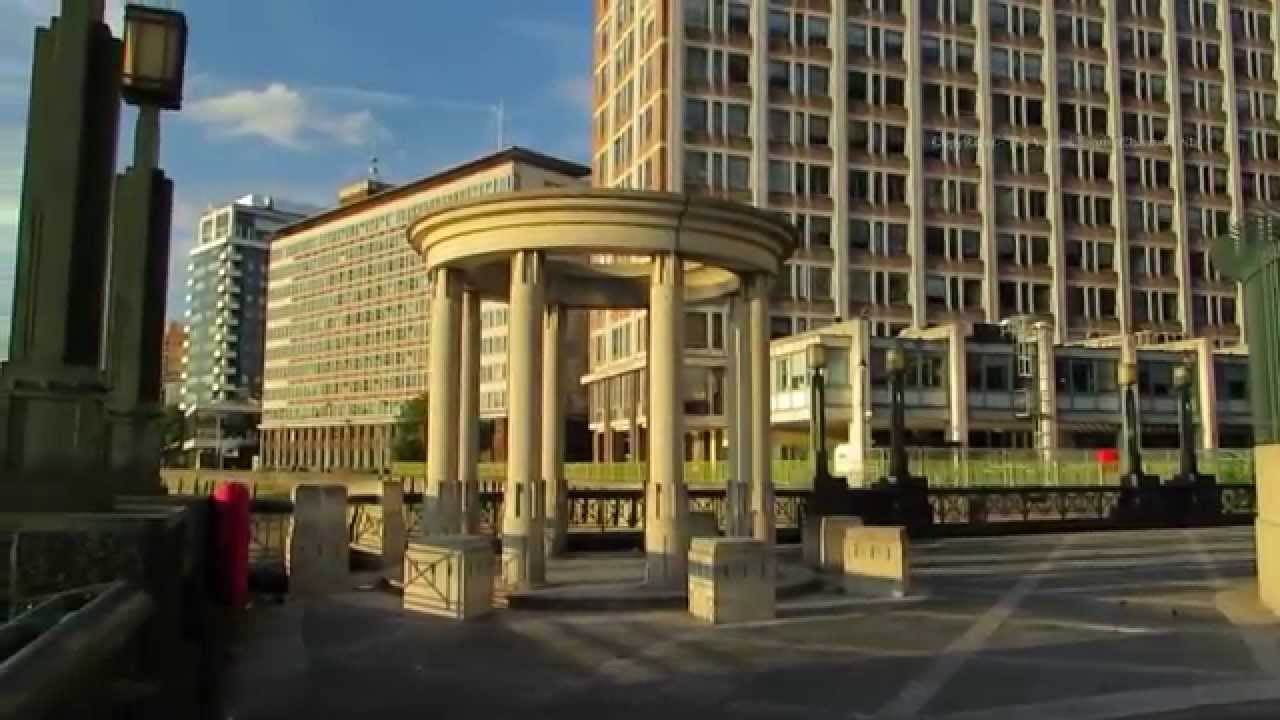Walk along the Albert Embankment by the River Thames to the M I 5 Building in London