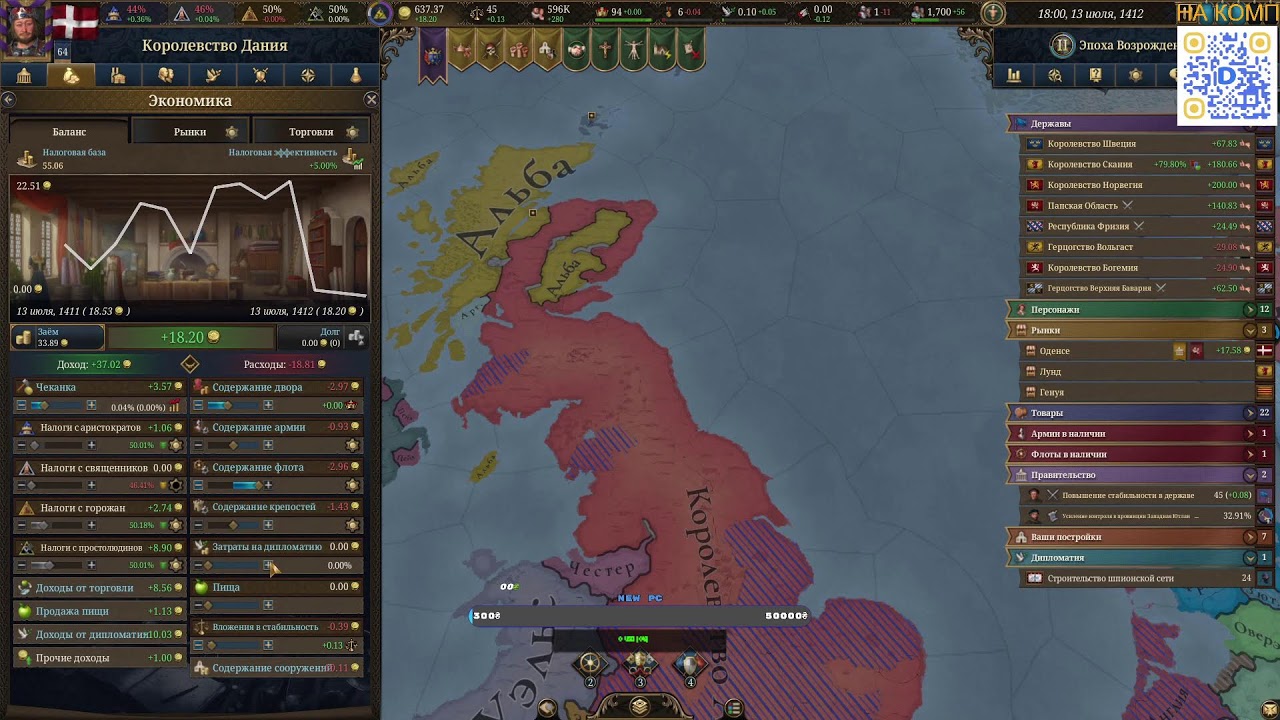 Europa Universalis V - СКАЗОЧНАЯ СТРАНА | ДАНИЯ #2