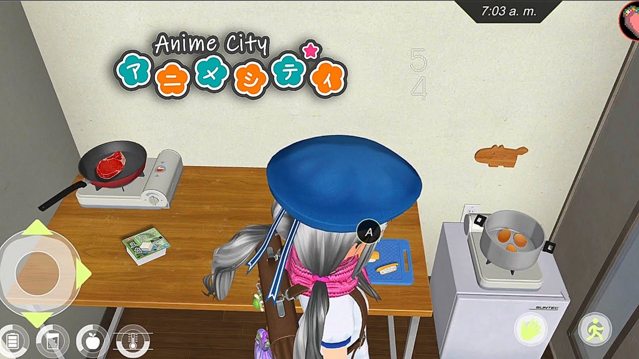 I cook 3+1 different meals 🥩🥚 Cocino 3+1 comidas diferentes [Anime City] #54