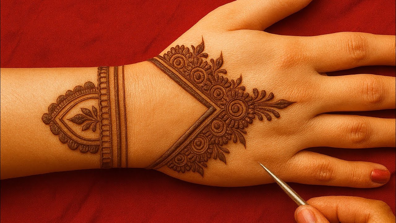 Beautiful And Simple Mehndi Design|| Mehndi Design For Back Hand|| Simple Mehndi Design 
