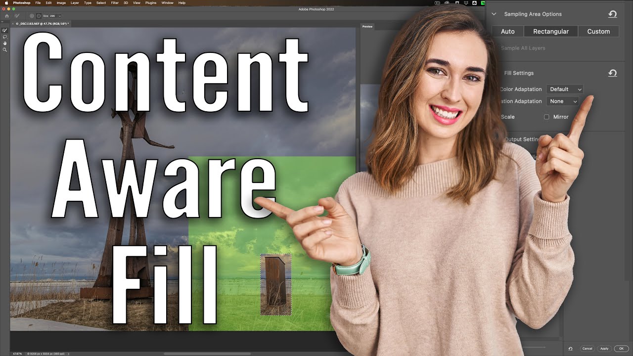Photoshop Content Aware Fill ОБЪЯСНЕНИЕ