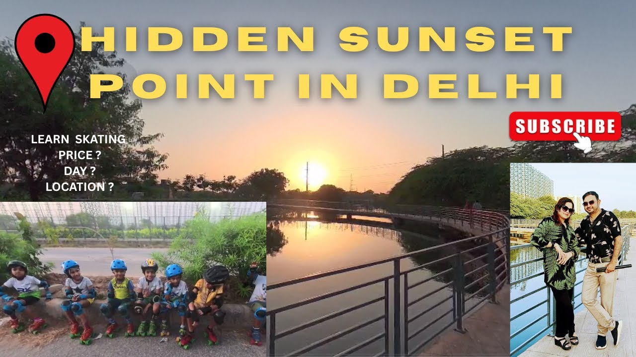 HIDDEN SUNSET POINT IN DELHI | SUNSET VIEW WITH LAKE ☀️