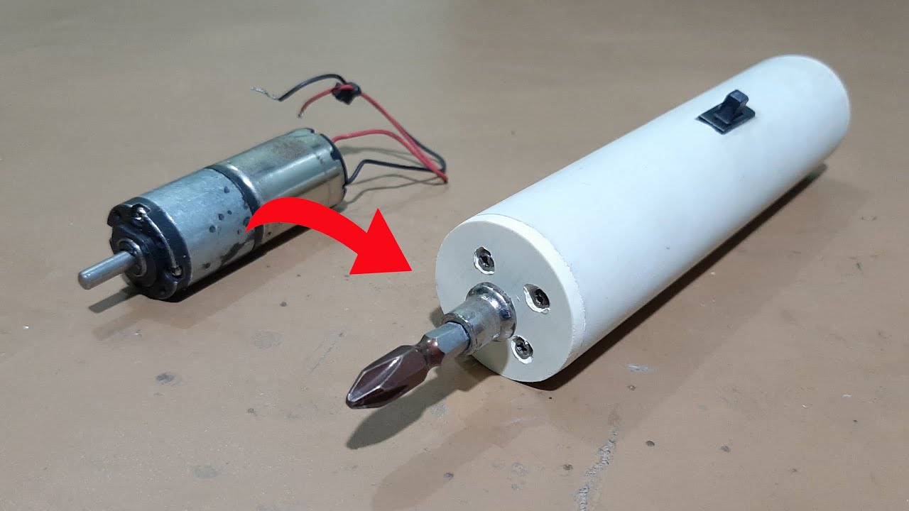How to make Screw Driver using Gear Motor | Powerful Screw Driver