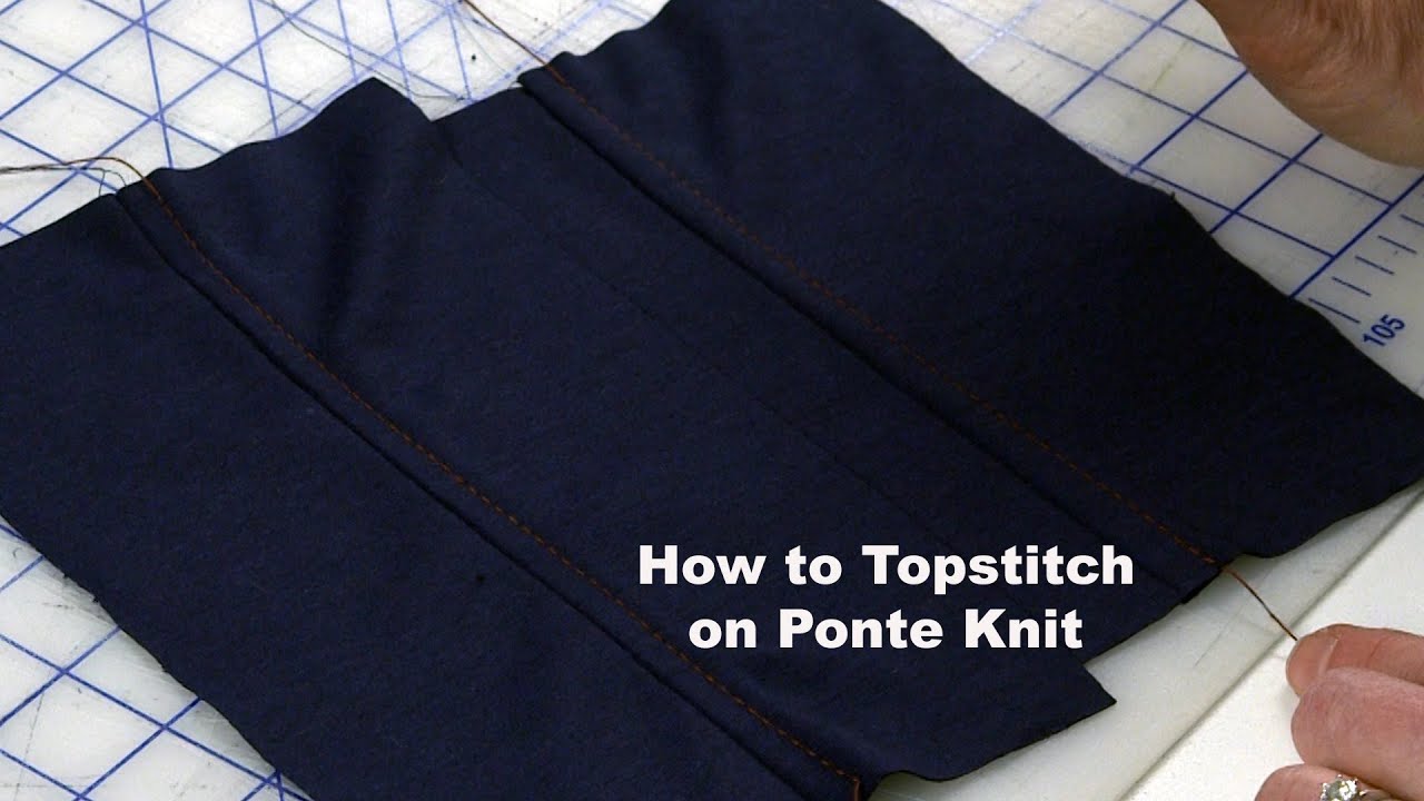 J Stern Designs l How to Topstitch on Ponte Knit