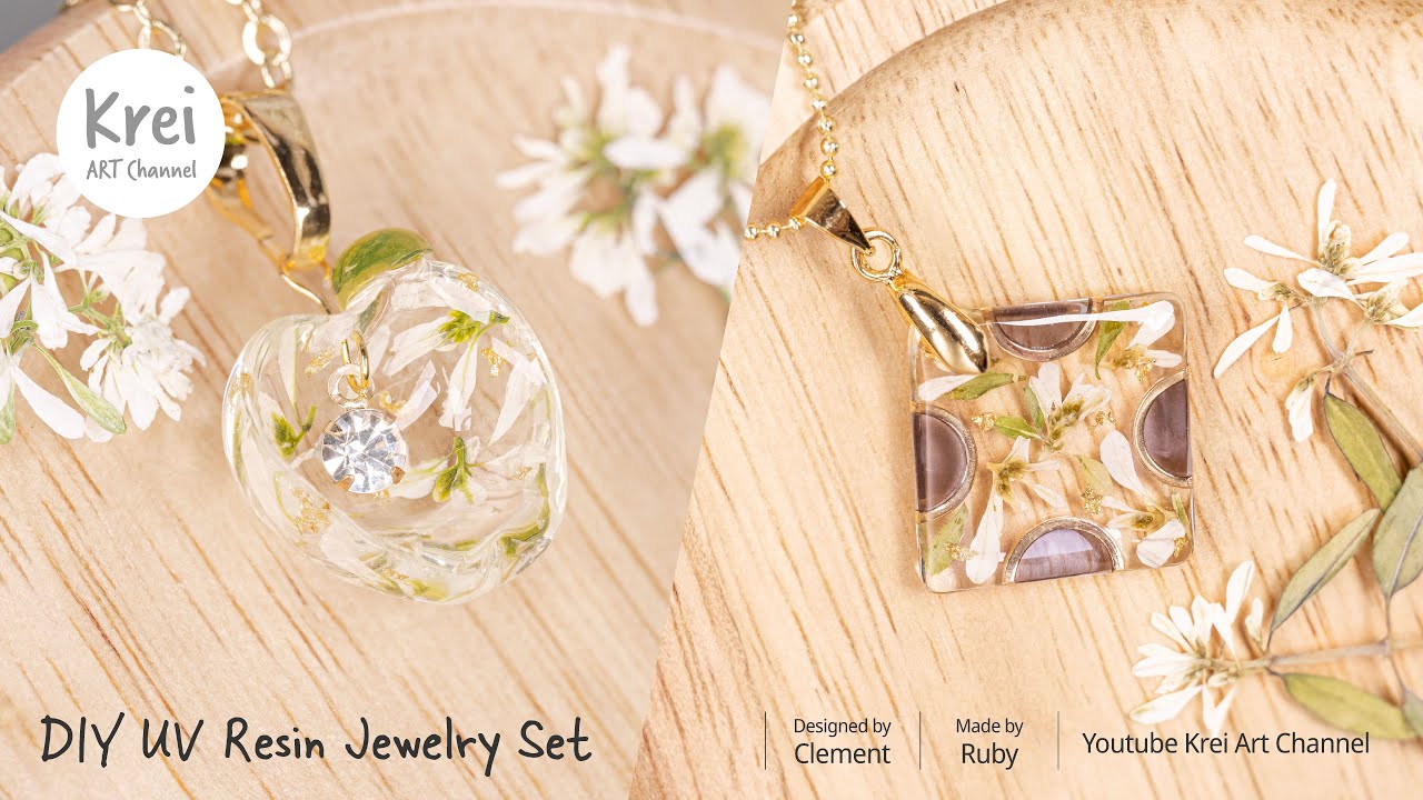 【UVレジン】夢のようなエレガントなアクセサリー制作〜♪ UV Resin - Creating Dreamlike Elegant Accessories！
