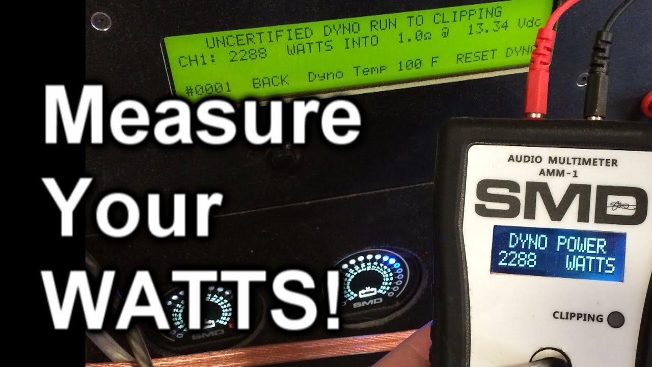 MEASURE YOUR WATTS! SMD Amplifier Multi Meter / Amp Dyno