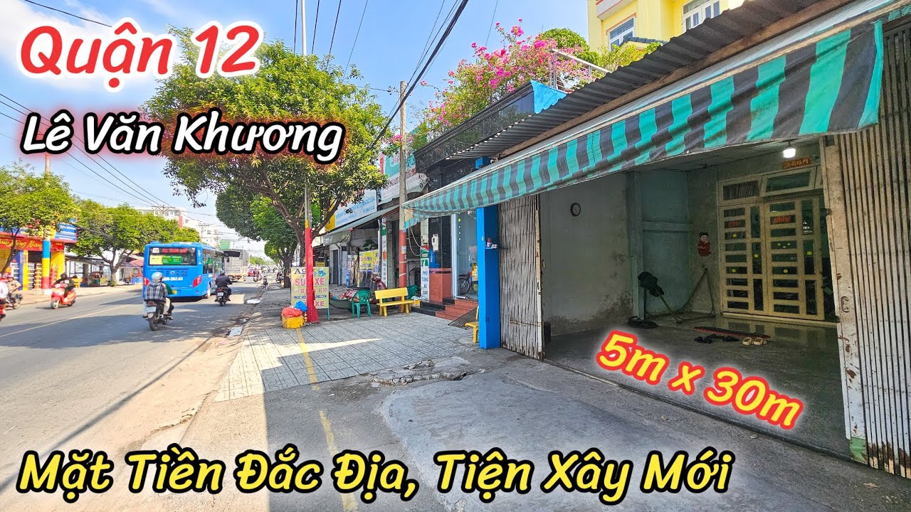 Giảm Giá Bán Gấp | Nhà Mặt Tiền Lê Văn Khương Quận 12 | Vị Trí Kinh Doanh Rất Tốt