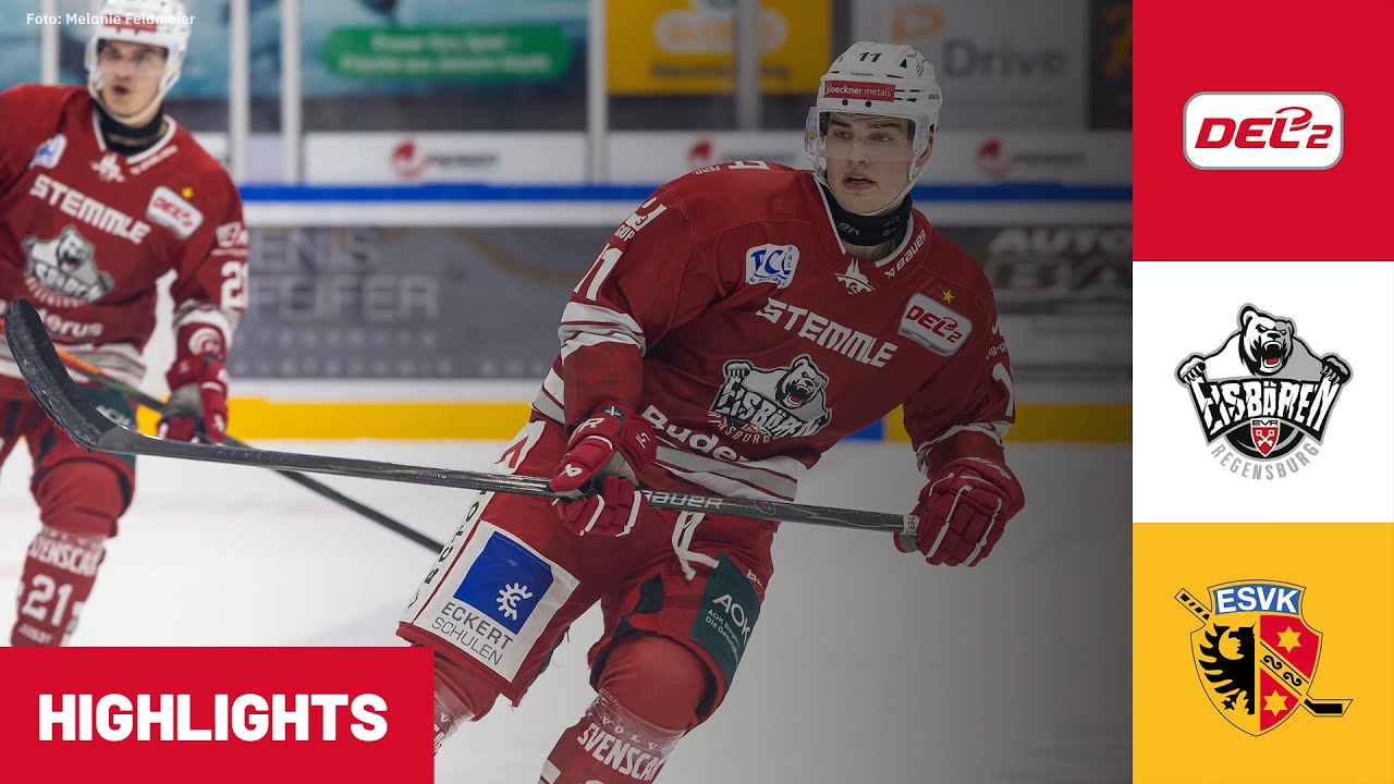 DEL2: Eisbären Regensburg vs. ESV Kaufbeuren | Highlights