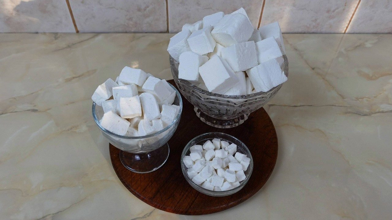 Tender Homemade Marshmallows: Recipe for Airy Clouds! ☁️✨ | Whisper Cafe ASMR