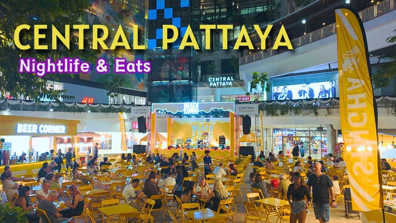 [Паттайя] Гуляем в Central Pattaya Mall 🚶‍♂️— Ночная тусовка и еда в Food Hall!