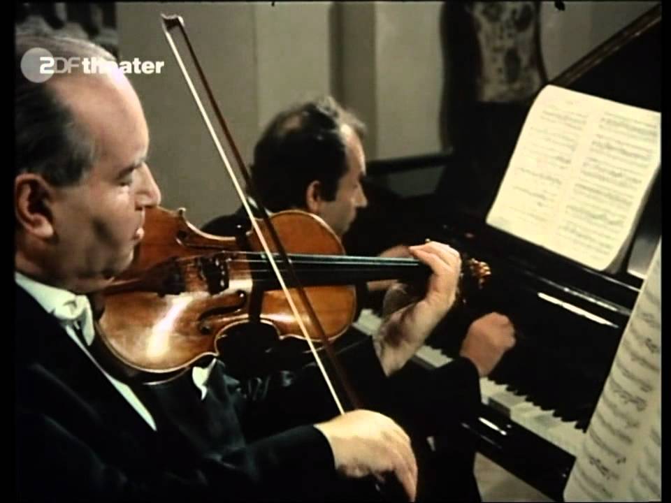 Oistrach-Badura-Skoda-Mozart-Violin Sonata KV 481-part 1 of 3 (HD)