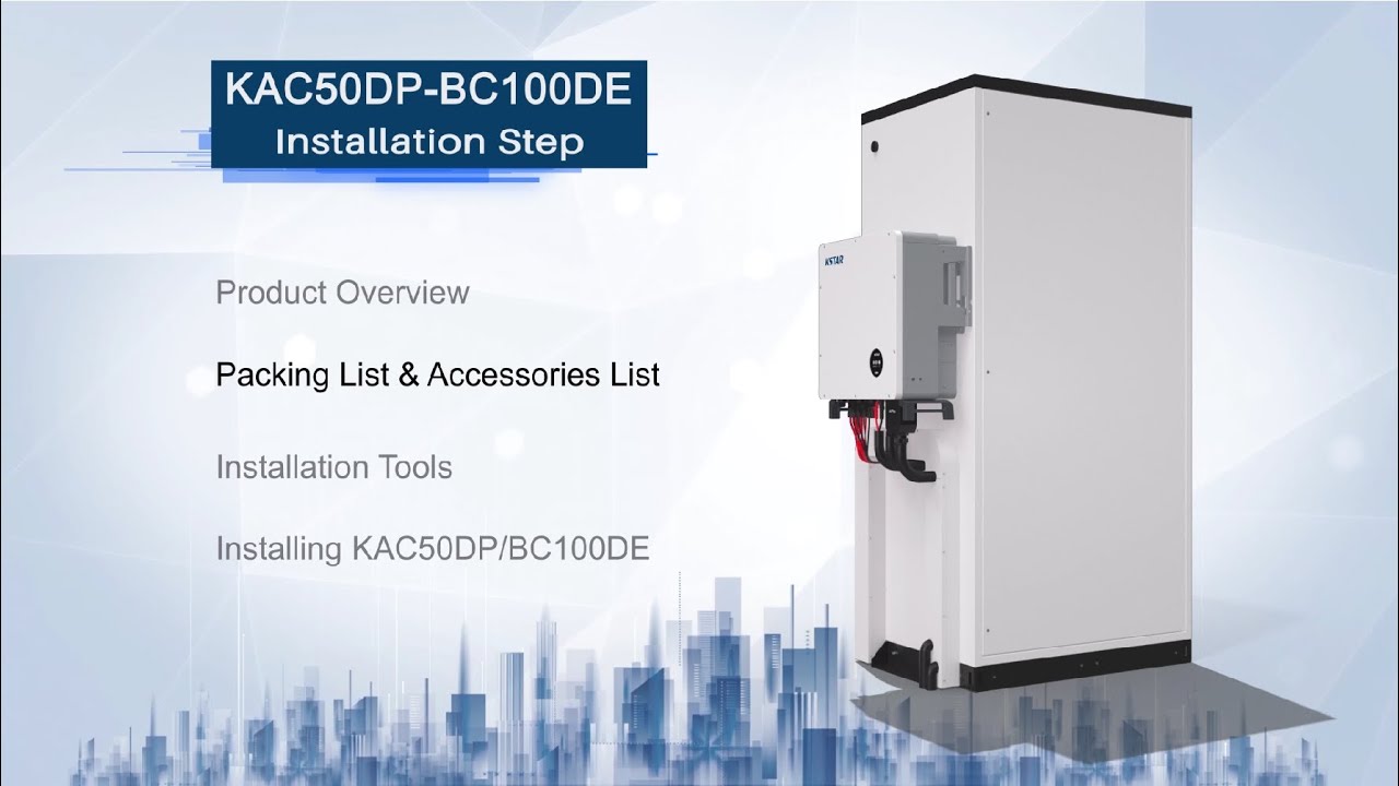 KSTAR C&I All-in-one ESS Solution KAC50DP-BC100DE Installation Video