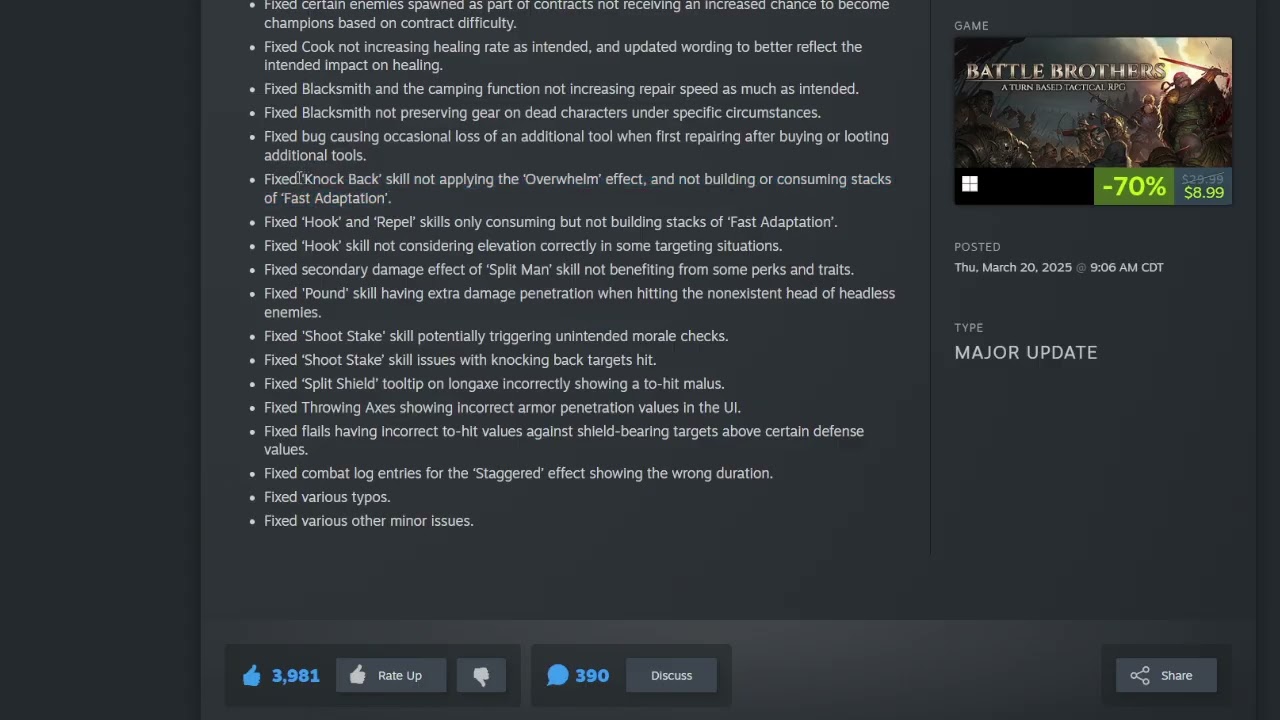 Battle Brothers got UPDATED?! Let's take a look!!