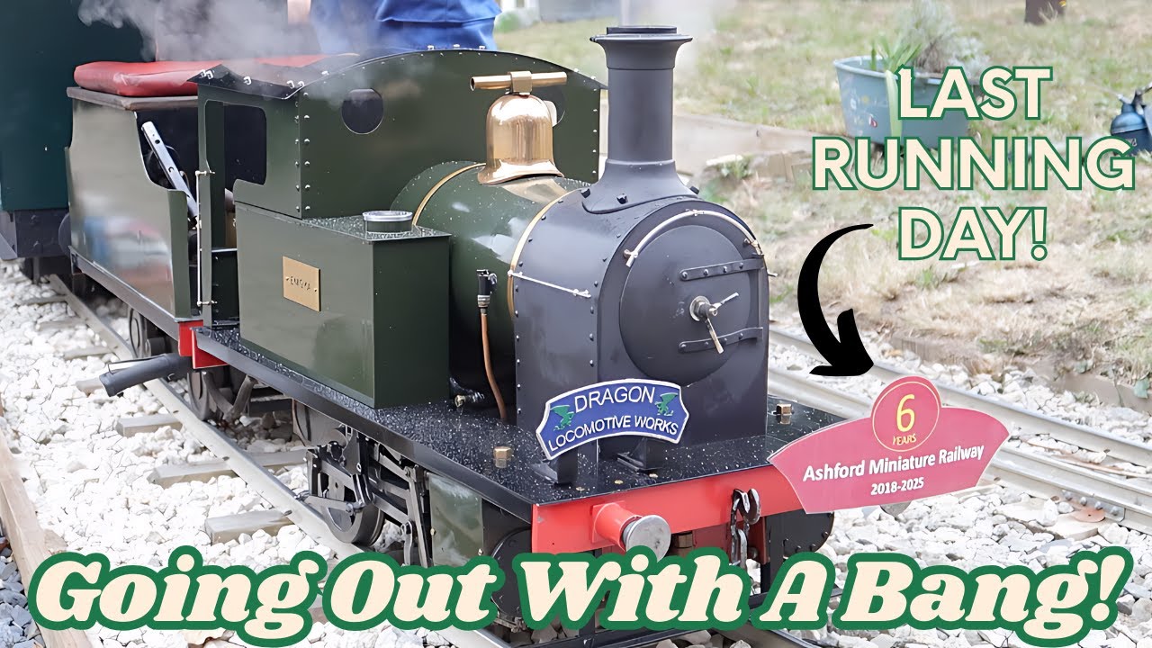 Final Running Day For This Private Miniature Railway! Ashford Miniature Railway Celebrates 6 Years!