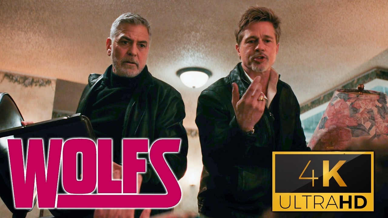 Wolfs Movie Funny Interrogation Scene - Brad Pitt And George Clooney